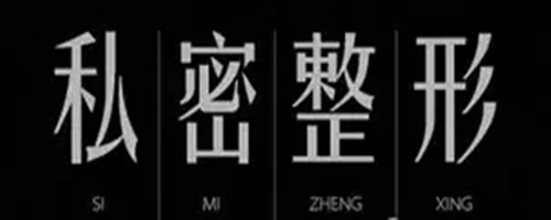 私密整形文字